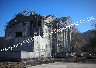 الصين خفيفة الوزن الهيكل الصلب فيلا منزل قبل هندسة البناء والتشييد مع أنظمة الكسوة المزود