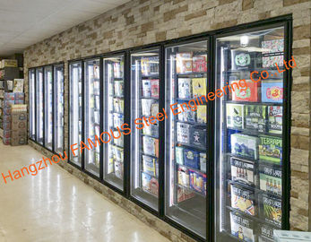 الصين سوبر ماركت Multideck الباب الزجاجي ساخنة للغرفة الباردة / أجزاء الثلاجة / الفريزر المزود