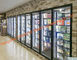 سوبر ماركت Multideck الباب الزجاجي ساخنة للغرفة الباردة / أجزاء الثلاجة / الفريزر المزود