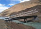 جسر بيلي الفولاذي الجاهز لمشروع الحفاظ على المياه جسر فولاذي هيكلي محمول مع أرصفة داعمة المزود