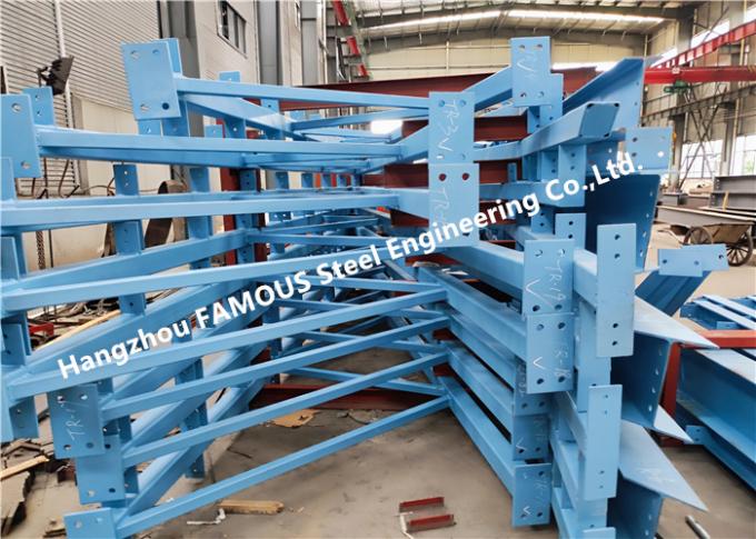 هيكل تروس فولاذي مُصنع حسب الطلب Q235B Q345B 0