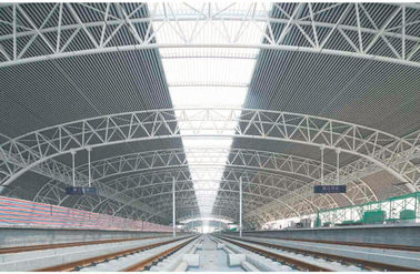 الصين الجاهزة المباني الصناعية الصناعية الحديثة، واسعة تمتد محطة السكك الحديدية أنبوب الجمالون المزود