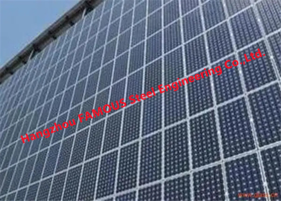 الصين نظام وحدات بناء الحائط الساتر الزجاجي بالطاقة الشمسية الكهروضوئية المزود