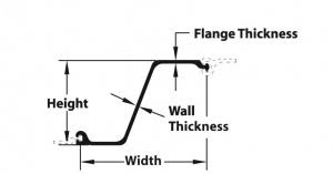 أكوام ألواح الصلب من النوع Z القياسي لجدران الرصيف 0
