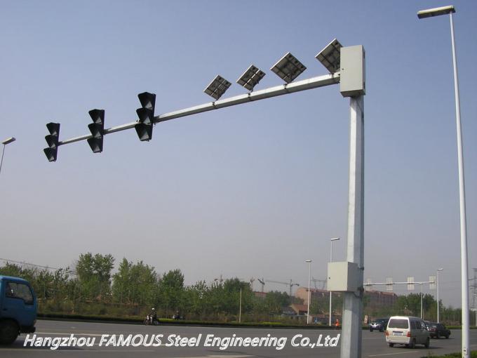 هيكل إشارة الطريق Q345 لأنظمة وكاميرات مراقبة حركة المرور 3
