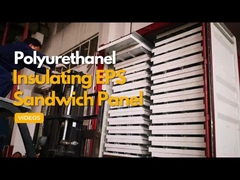 صفيحة سقف الفولاذ المموجات صفائح سقف المعدنية ألواح شطيرة EPS PU الصوف الصخري