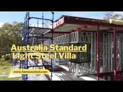 المنزل النموذجي الفاخر الفولاذ الخفيف الفيلا الحديثة المجهزة مسبقة الضوء غاج